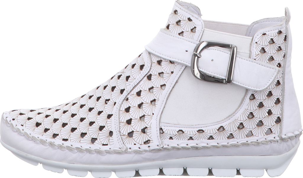 Gemini 382010-19 Damen Stiefeletten Stiefel Leder, Größe:42 EU, Farbe:Weiß