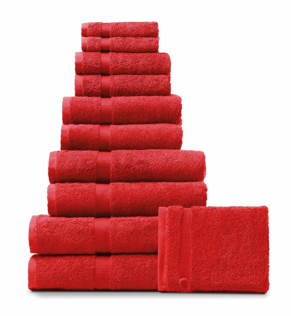 Rhomtuft Princess HANDTUCH   55 x 100 cm  Farbe  carmin  AL Produktbild 
