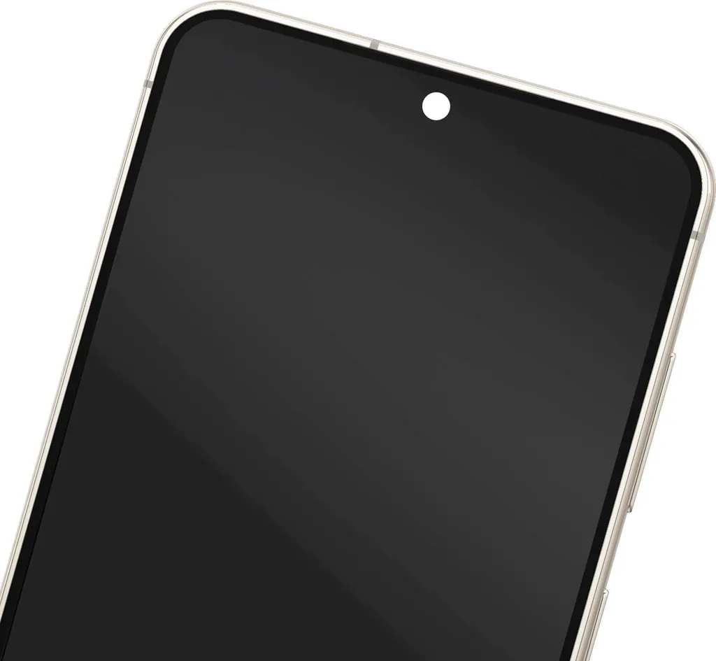 Coque OLED pour Galaxy S23 Clappio Beige - Notifications Dos du Mobile - 3