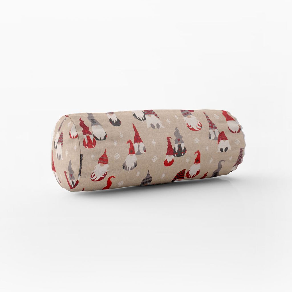 SCHÖNER LEBEN. Kissenhülle Tomte Cosy Family Weihnachtswichtel natur Größe 15x40cm (ØxB) Nackenrolle 15x40cm (ØxB) Nackenrolle Größe