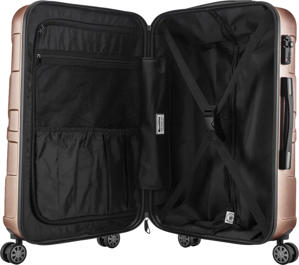 Suitline Valigia Cabina Oro 55x35x20 | Bagaglio Leggero 34L TSA - 5
