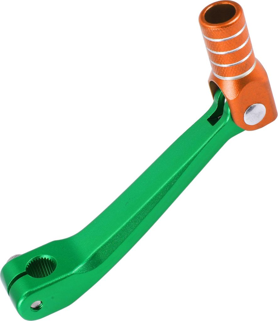 Klappbarer Motorrad-Gangschalthebel für Honda CRF150F 2003-2017 Pedal-Schalthebelarm Grün Orange Silberton 1 Stück