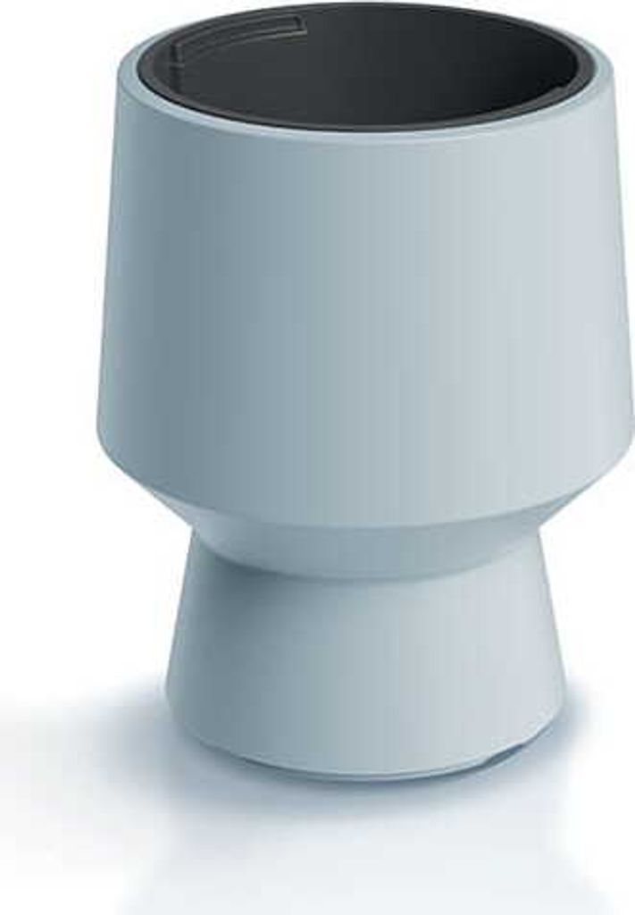 Sleek Planter with Smooth Surface and Elevated Tapered Base - Available in Multiple Colors