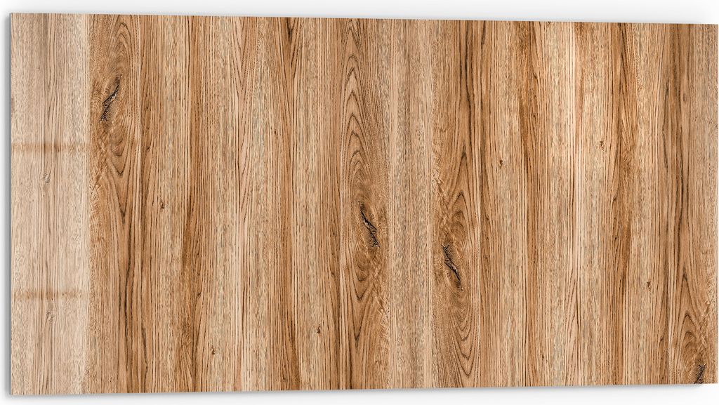 DEQORI Küchenrückwand Glas 80x40 cm 'Natürliche Holztexturen' Spritzschutz Bad Rückwand Küche