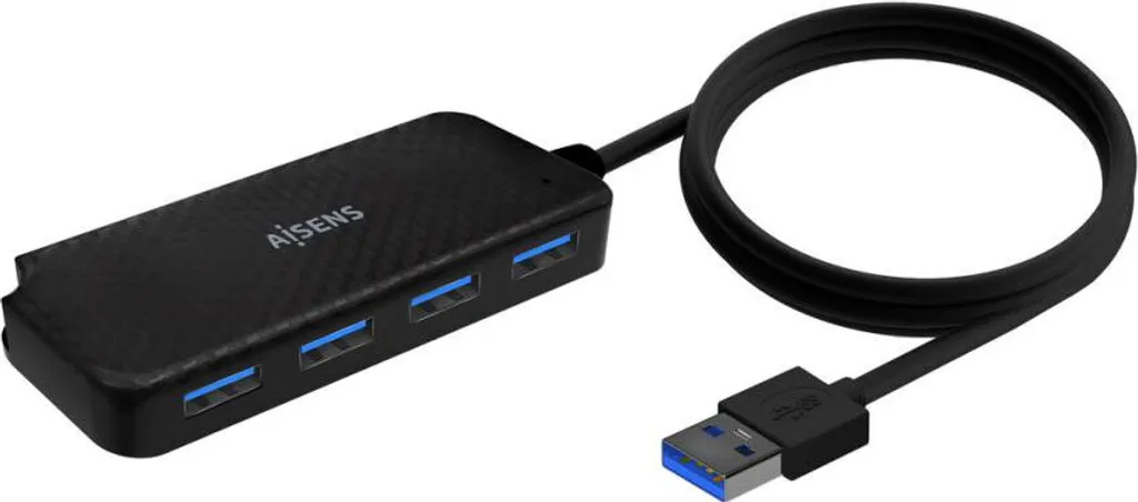 Hub USB 3.0 Aisens A106-0714 - 4 Porte 5Gbps Cavo 60cm | Acquista Ora