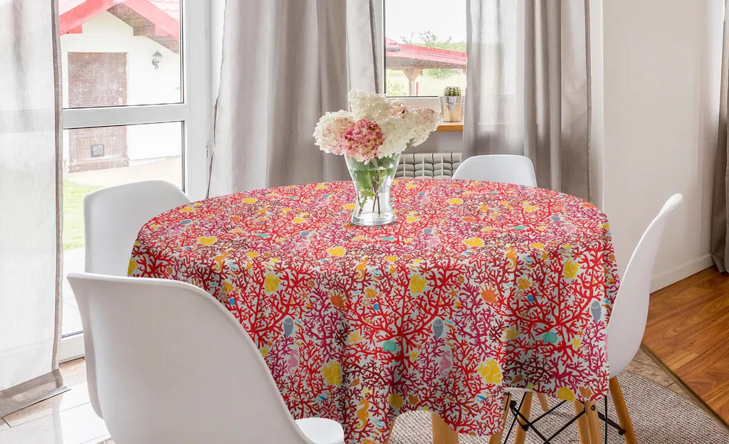 Tovaglia Multicolore Mare ABAKUHAUS 150cm | Decorazione Tavola Artistica