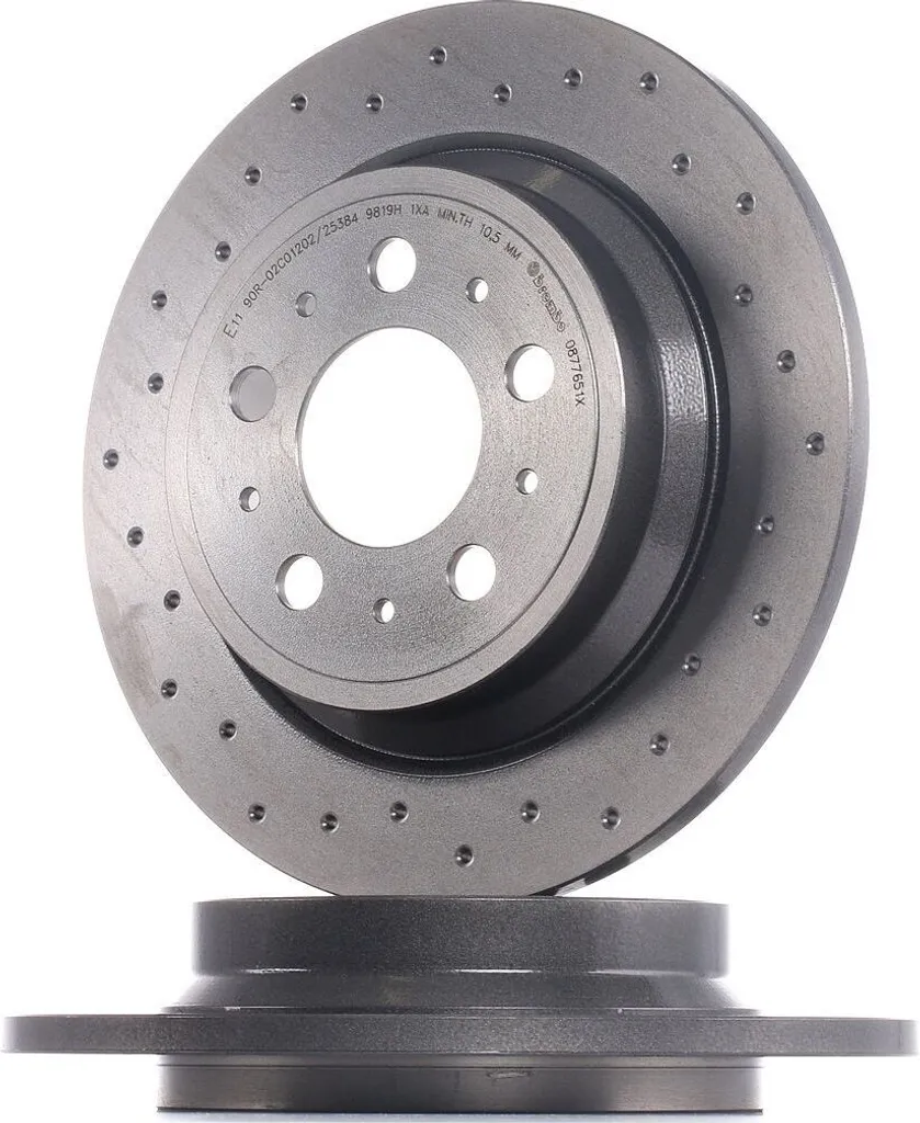 Disque de frein Brembo 08.7765.1X Xtra pour Volvo S60 S80 V70 XC70