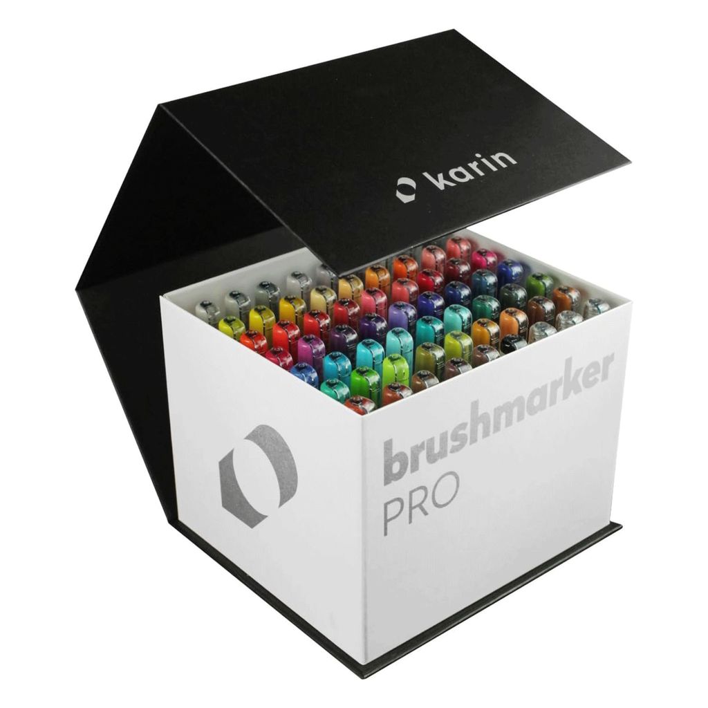 Karin Brushmarker Pro Mega Box 60 Farben Brushpen Set