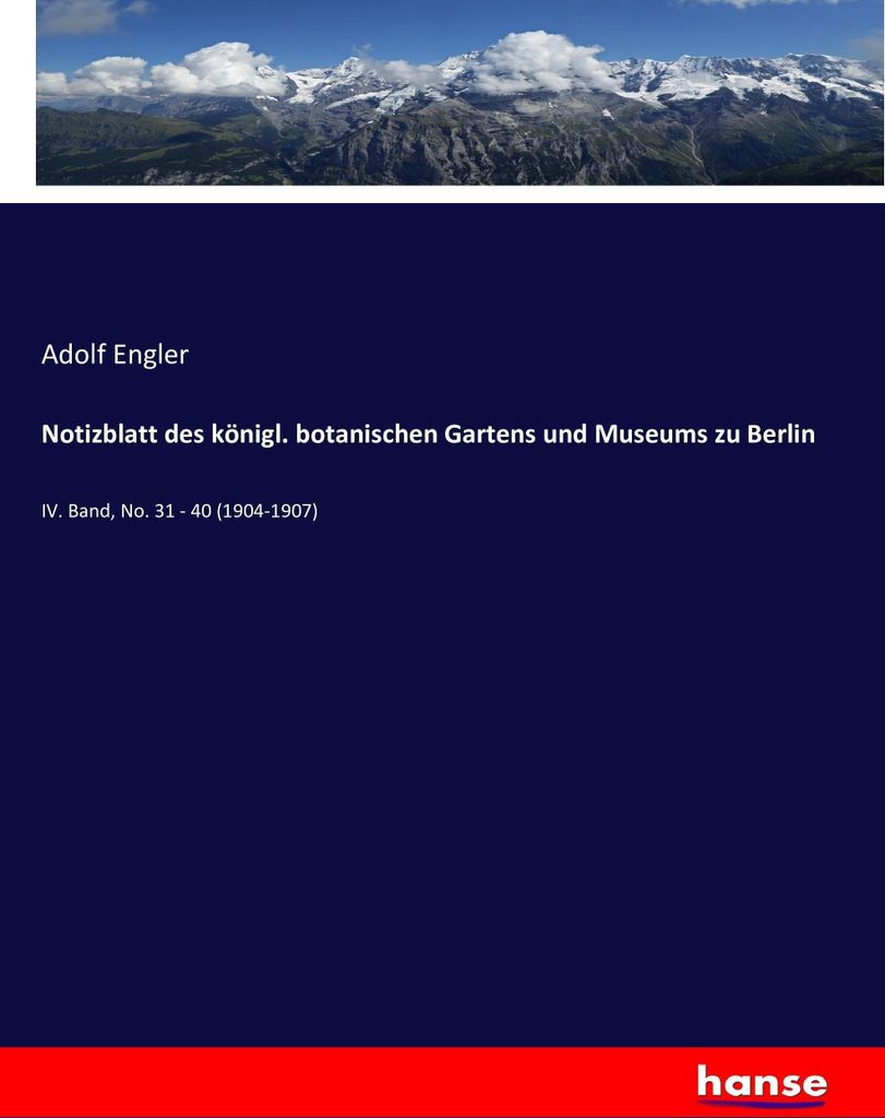 Notizblatt des königl. botanischen Gartens und Museums zu Berlin