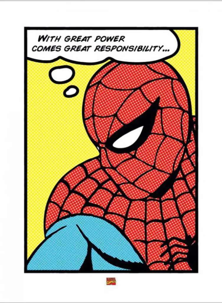 Set Impression Spider-Man Pop Art multicolore avec Ü-poster 61x91,5