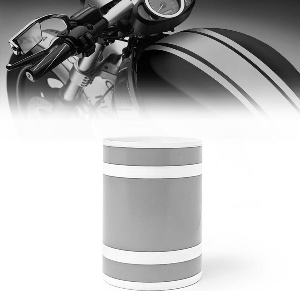 Stripes Klebestreifen für Motorrad 3 Drähte Silber 120 mm x 2 mt