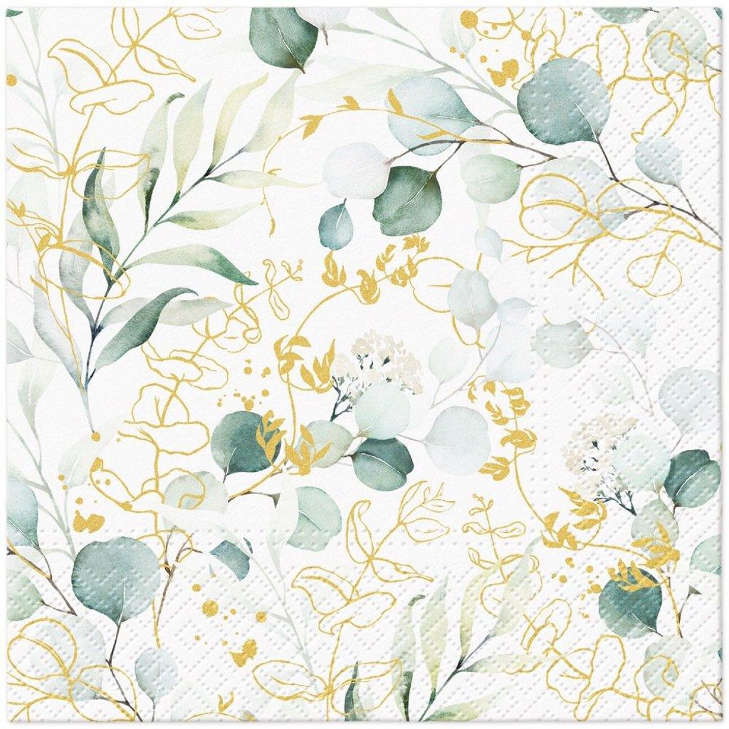 Ubrousky 33 x 33 cm – Zlatý eukalyptus Obrázek produktu 