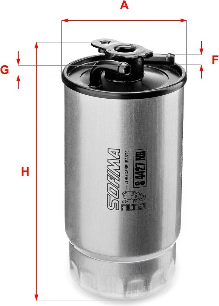 Kraftstofffilter SOFIMA S 4427 NR für BMW 3 Limousine (E46) Filtereinsatz