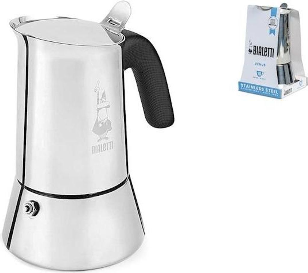 BIALETTI Caffietteria 10 Tazze Venus In Acciaio Inox Cm Immagine del prodotto 