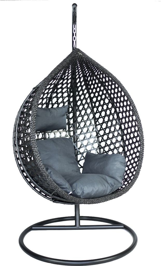 BETTSO Hängesessel mit Gestell Sessel Großen Decken Halterung Hängeschaukel Hängesitz Indoor Outdoor Schaukel Hängestuhl Erwachsene YSTAD