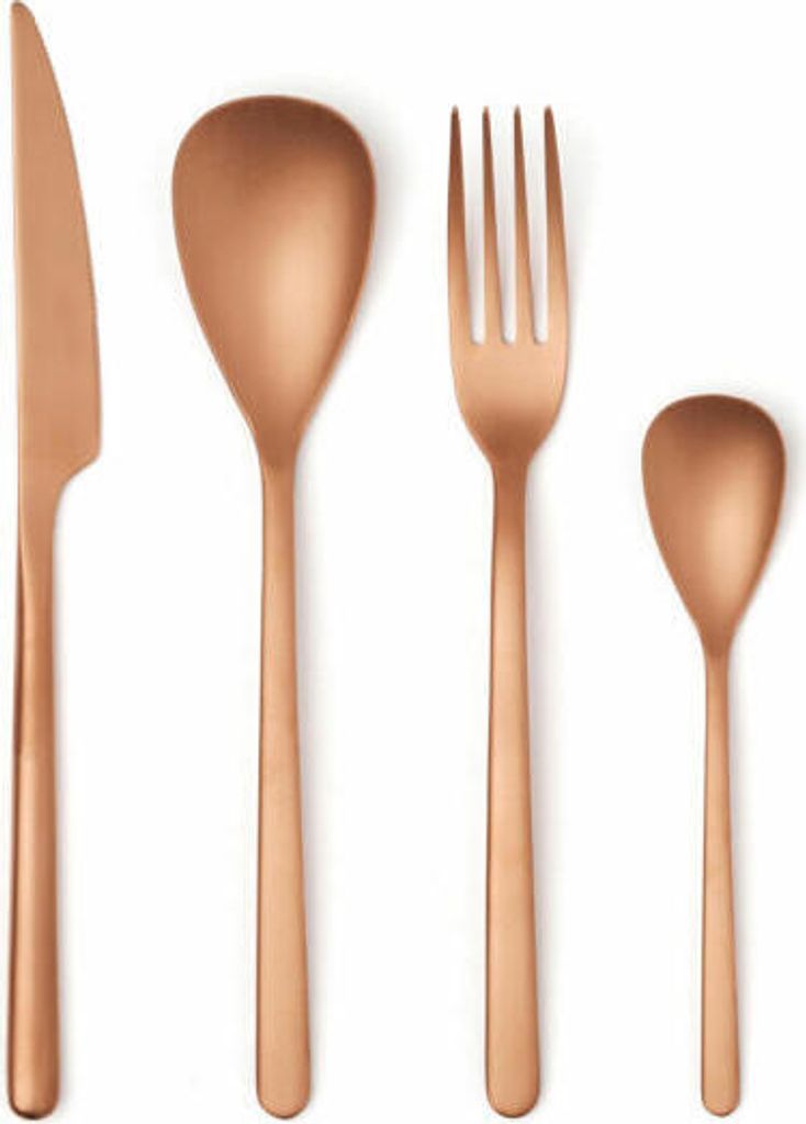 Comas Besteck-Set Canada Vintage Copper 24-tlg., Tafelbesteck, Edelstahl, Kupferfarben, 1231