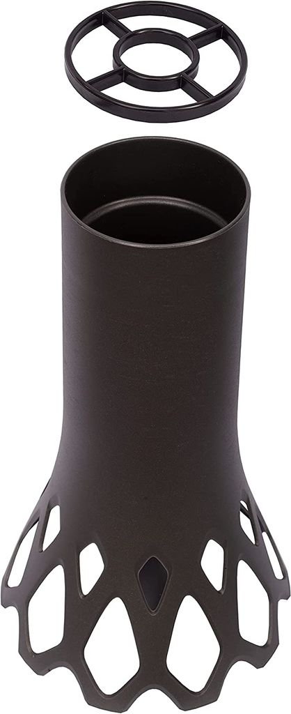 Plastia | Pflanzkübel Roseta - 1L - Silber - Wetterfest - Produktbild 