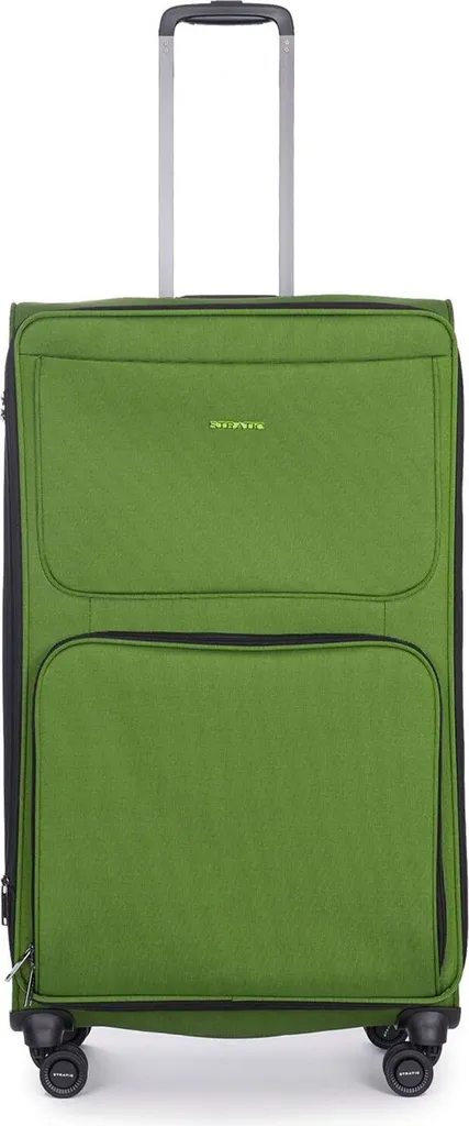 Grande valise souple 4 roues 84cm Stratic Bendigo Light+ verte XL