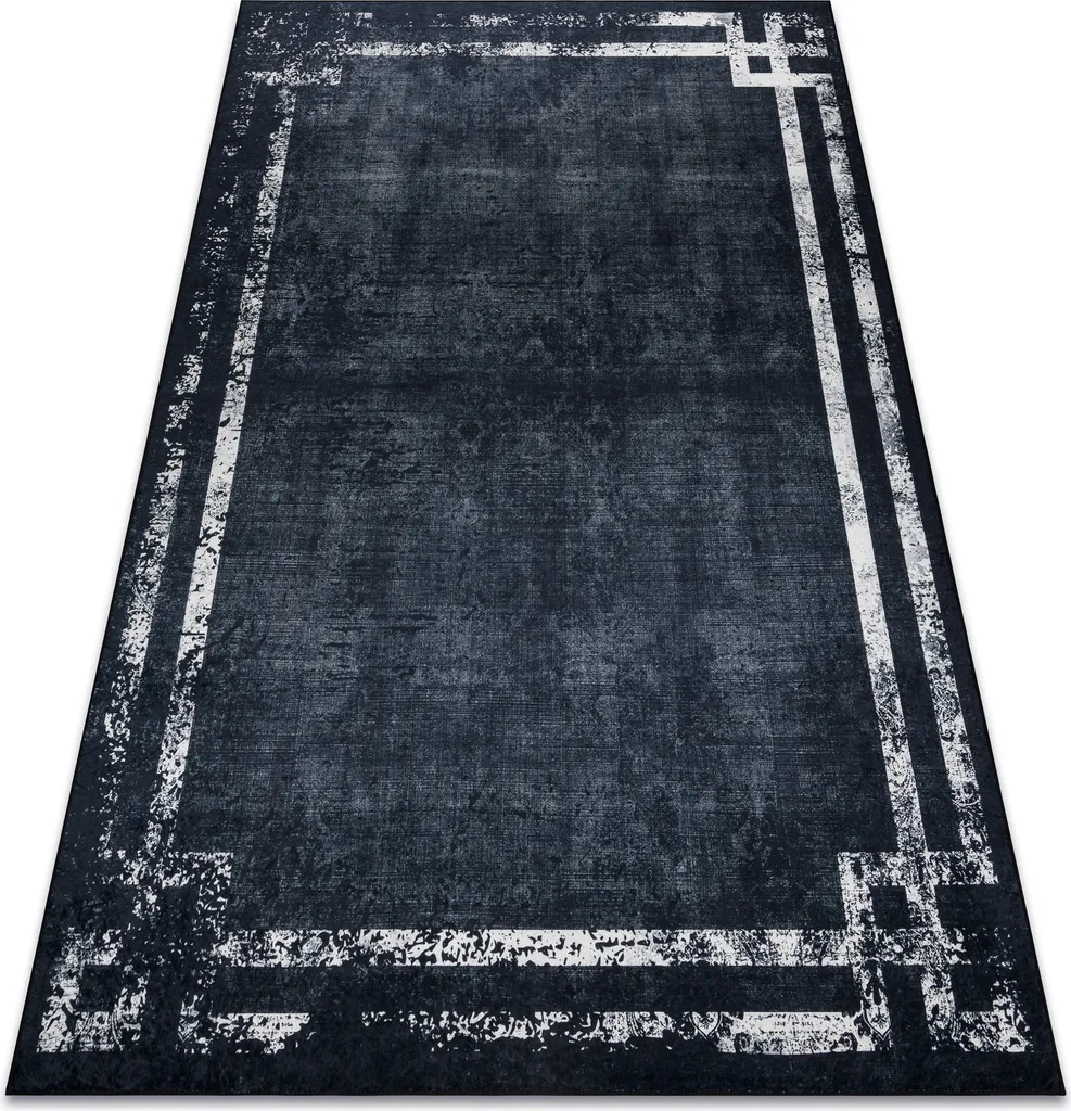 Grand tapis décoratif lavable pour salon et chambre vintage 120x170 cm