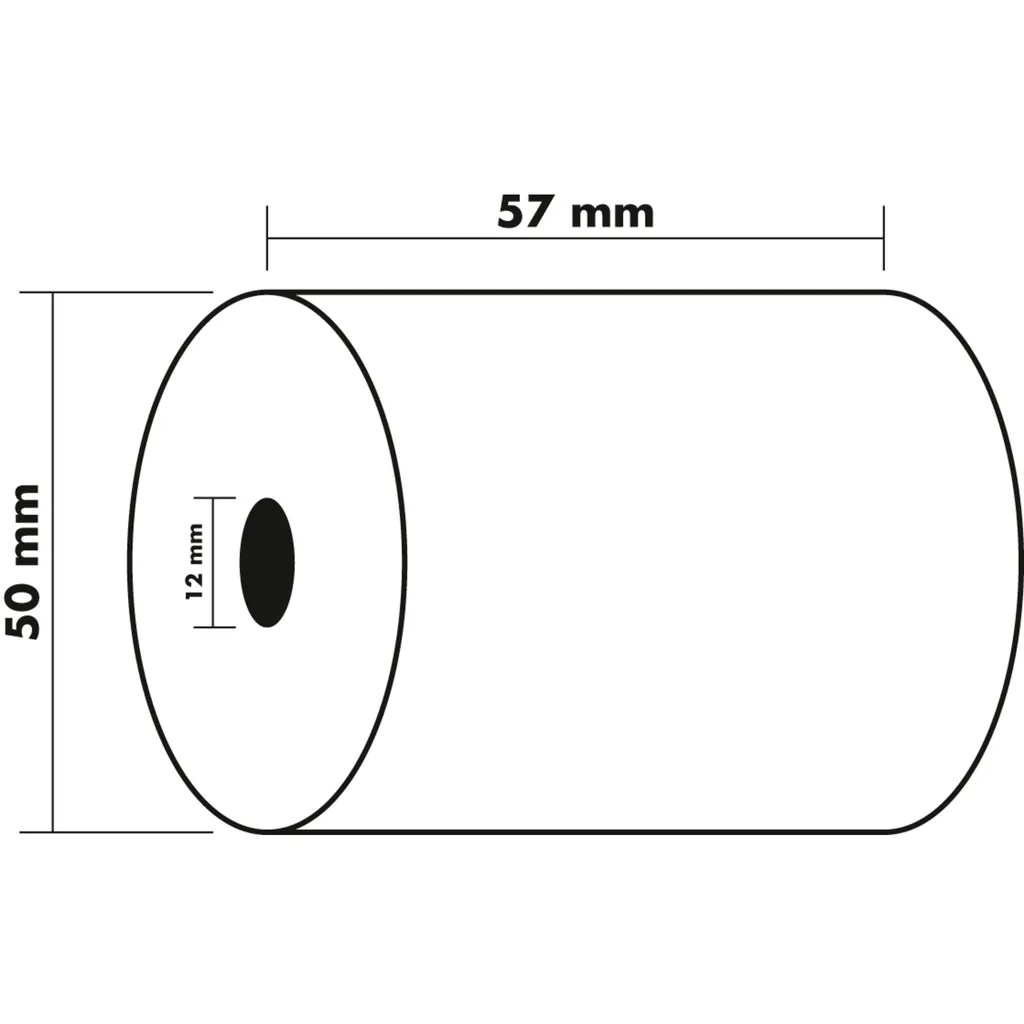 Exacompta 40346E - 50 Bobines Machine à Calculer 57x50mm Papier Offset - 4