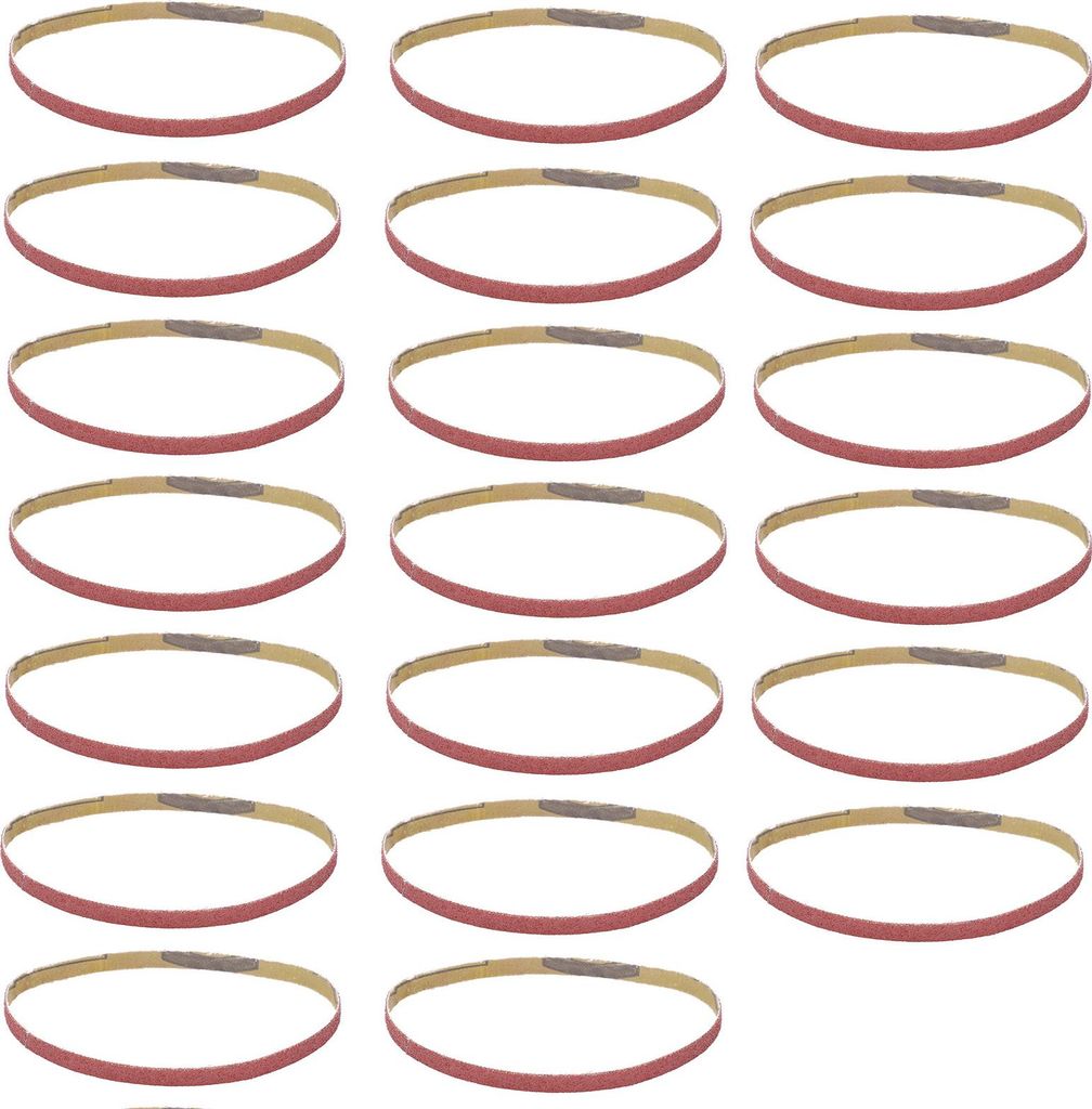 20 Stück Schleifband-Ersatzstreifen für Schleifmaschinen, 330 x 10 mm, Körnung 600#