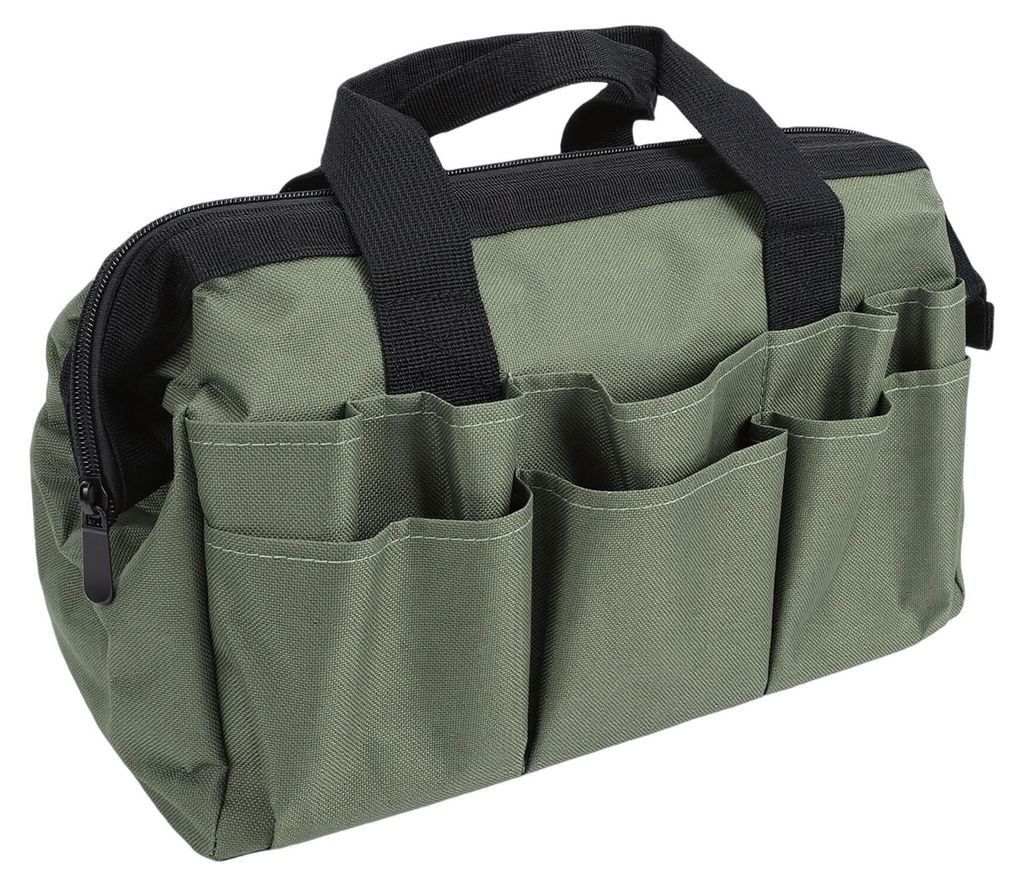 Gartenschürze mit Werkzeugtaschen-Set aus Oxford-Stoff – Aufbewahrungsorganizer für Gartengeräte mit mehreren Taschen und Riemen für Gartenli...