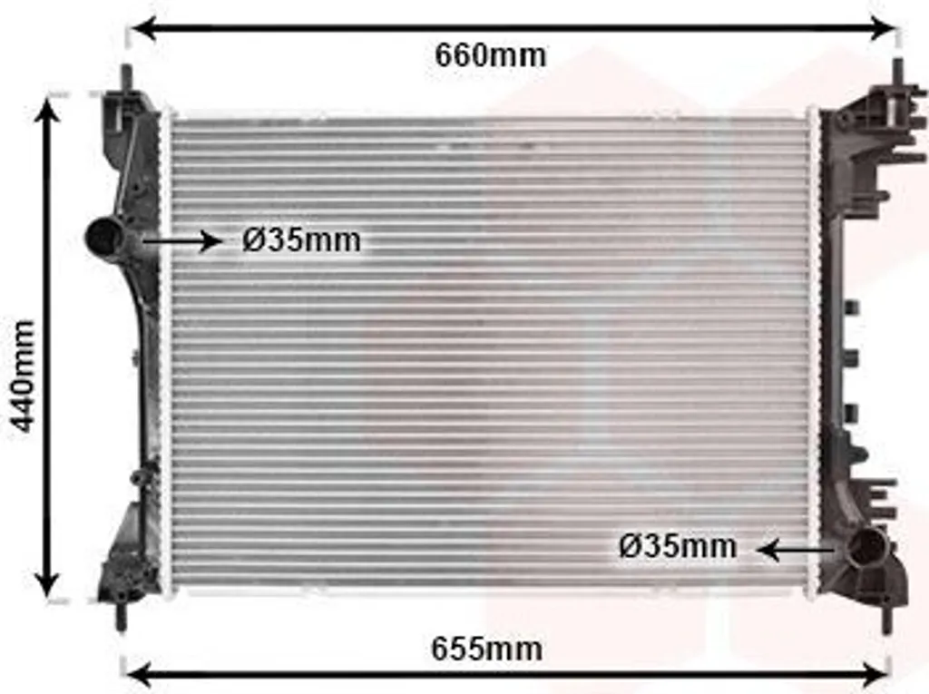 Évitez la surchauffe avec le radiateur moteur pour FIAT DOBLO 263 eau