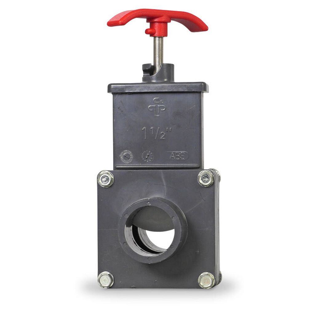 PVC Absperrschieber Ø 38 mm Schlauchanschluss