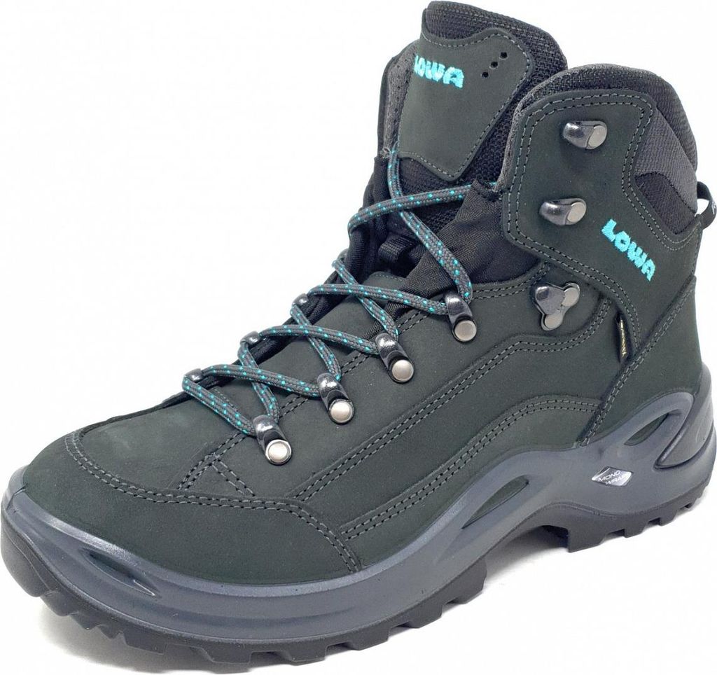 Lowa Renegade GTX MID Damen Wanderschuh schwarz/türkis Produktbild 