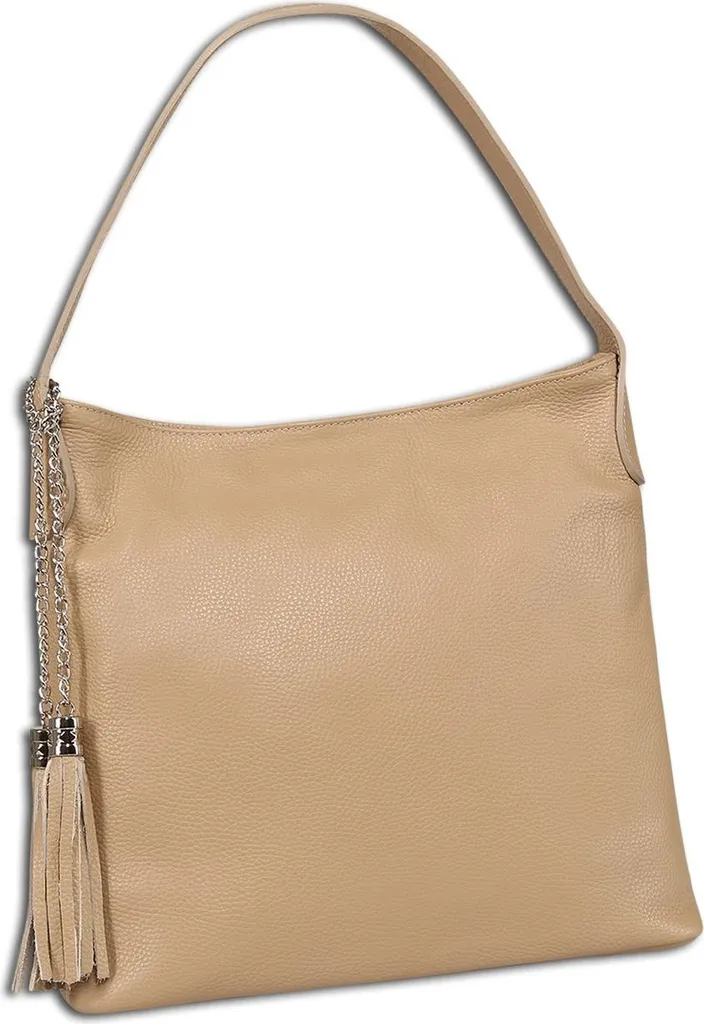 Toscanto borsa a tracolla da donna in pelle taupe beige OTT180SI3