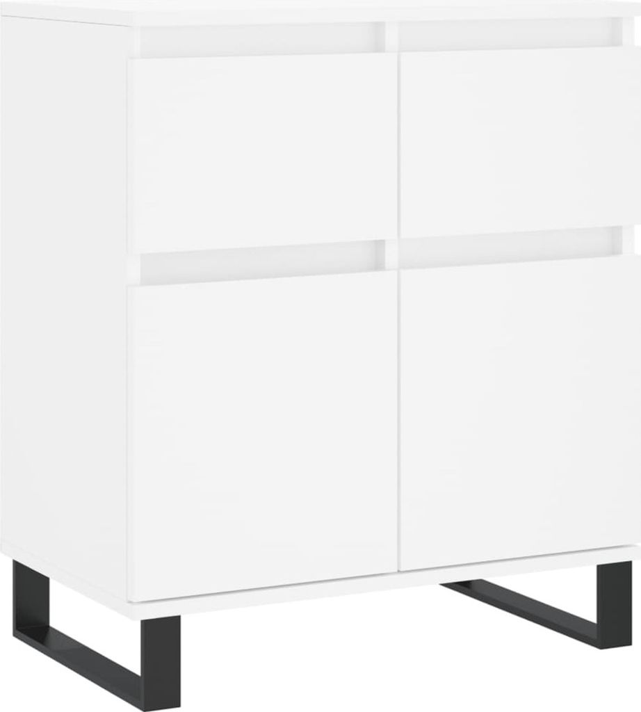 Möbel Sideboard - elegante Design - Mehrzweckschrank - Weiß 60x35x70 cm Holzwerkstoff - Kommoden CLORIS8977409