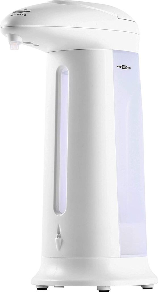 ADGO Berührungsloser Standseifenspender Hydroland 330 ml weiß, transparent