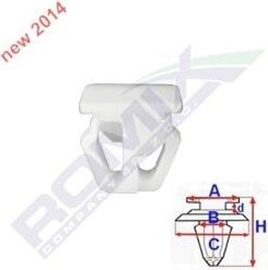 ROMIX Clip C60661 seitlicher einbau