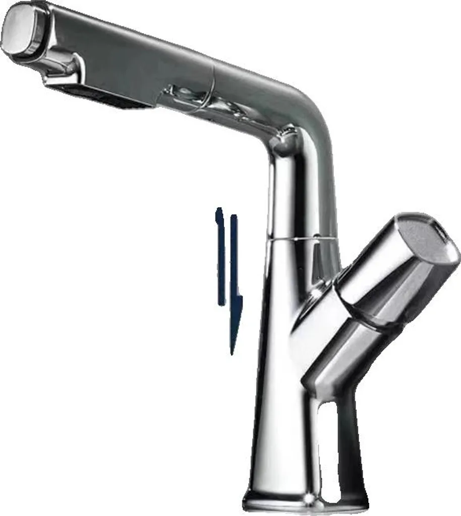 Rubinetto Bagno Lavabo Sicuro in Acciaio Inox | Cromo Lucido