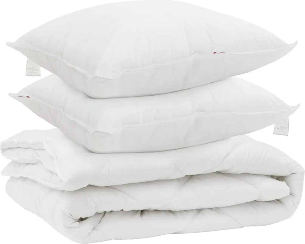 OFFERTA Set Letto vidaXL: Piumino 4 Stagioni + 2 Cuscini Microfibra Bianca