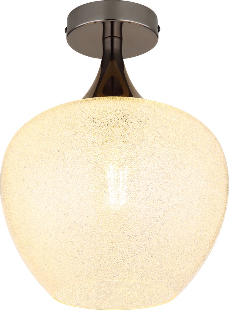 Globo Lighting|Deckenleuchte Metall schwarz-chrom, 1x E27