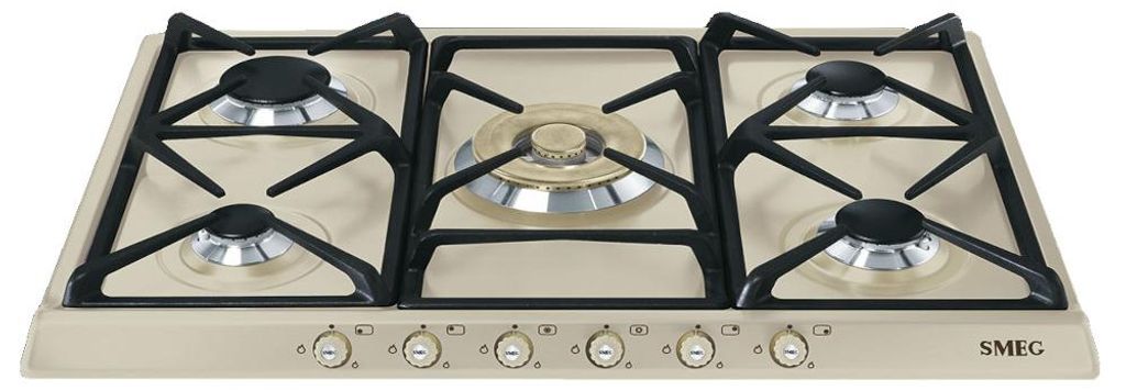 Table de cuisson à gaz encastrable 5 brûleurs Smeg SR775PO Image du produit 