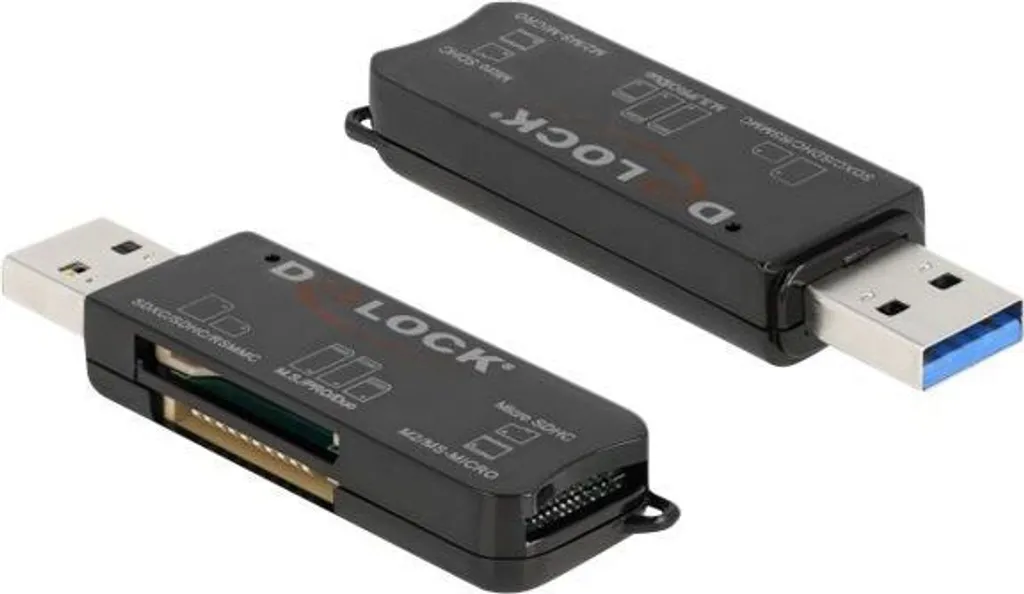 Delock Lettore Card USB SuperSpeed | Design Compatto per SD/MicroSD