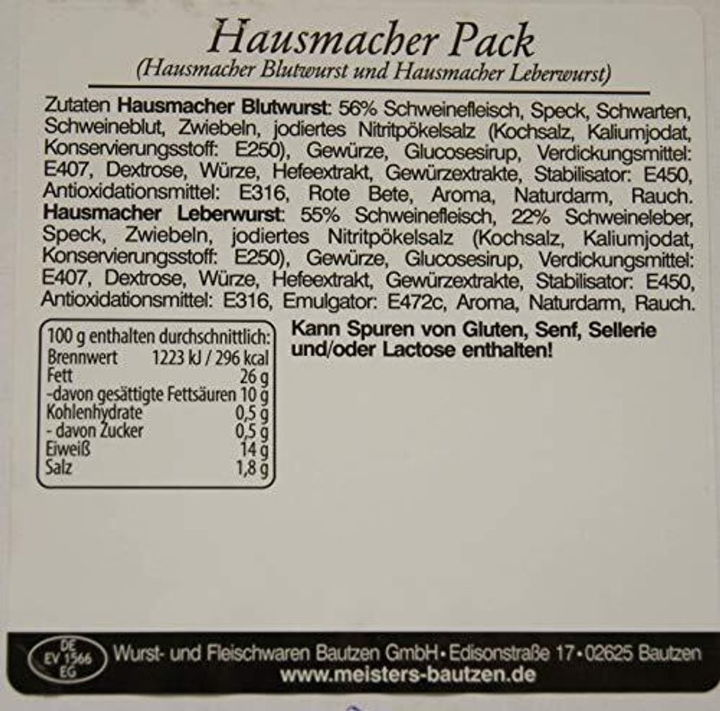 Hausmacher Wurstpaket Brotzeit Set | Leberkäse | Leberwurst Produktbild 7