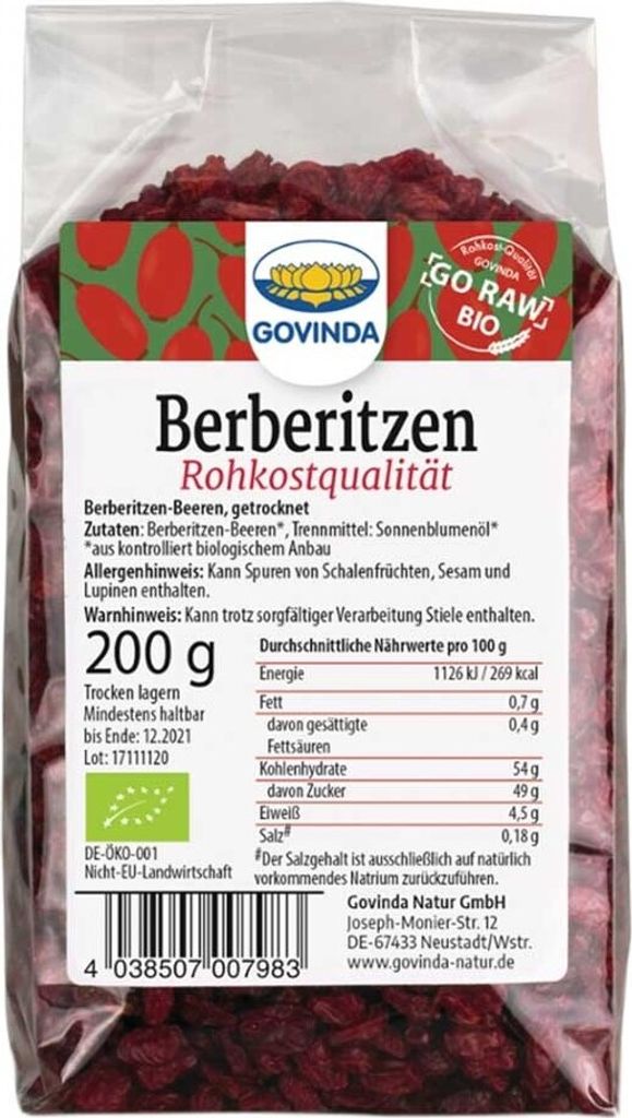 Baies de berberis 200g Image du produit 