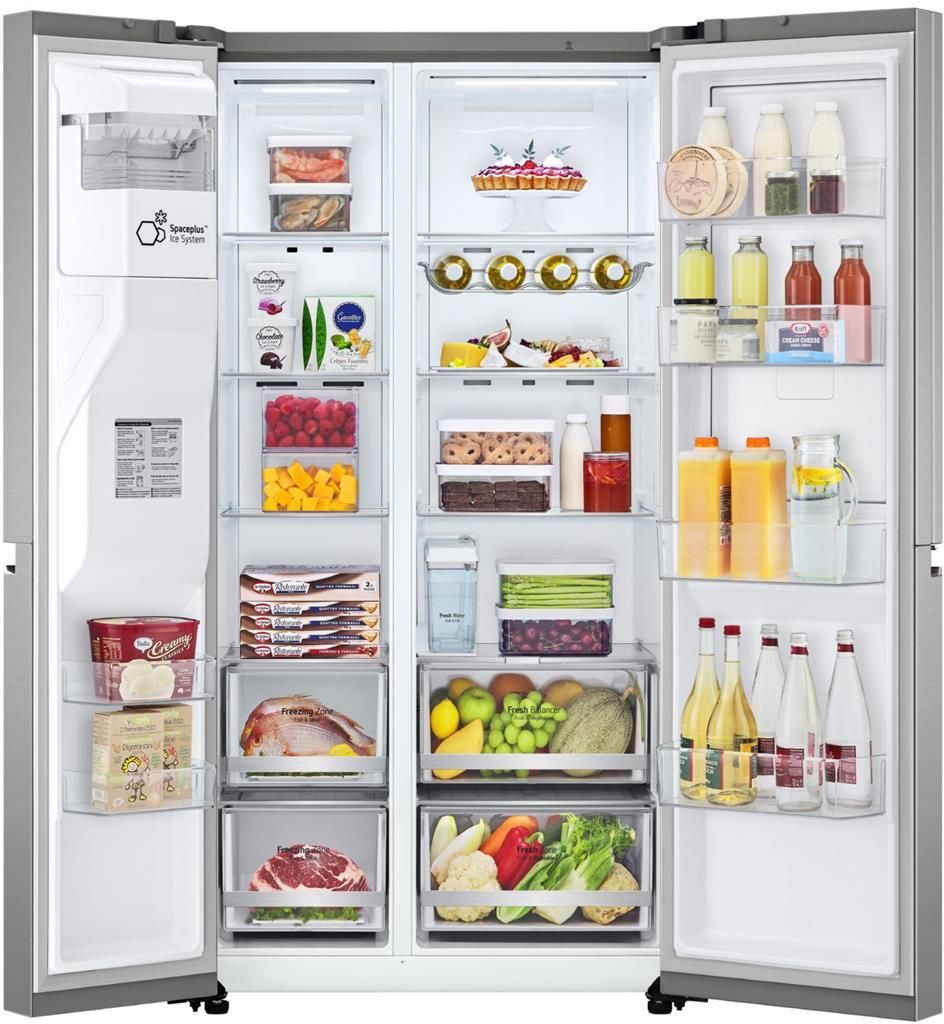 LG GSJV71PZLE edelstahl, Freistehend, Amerikanische Tür, Produktbild 