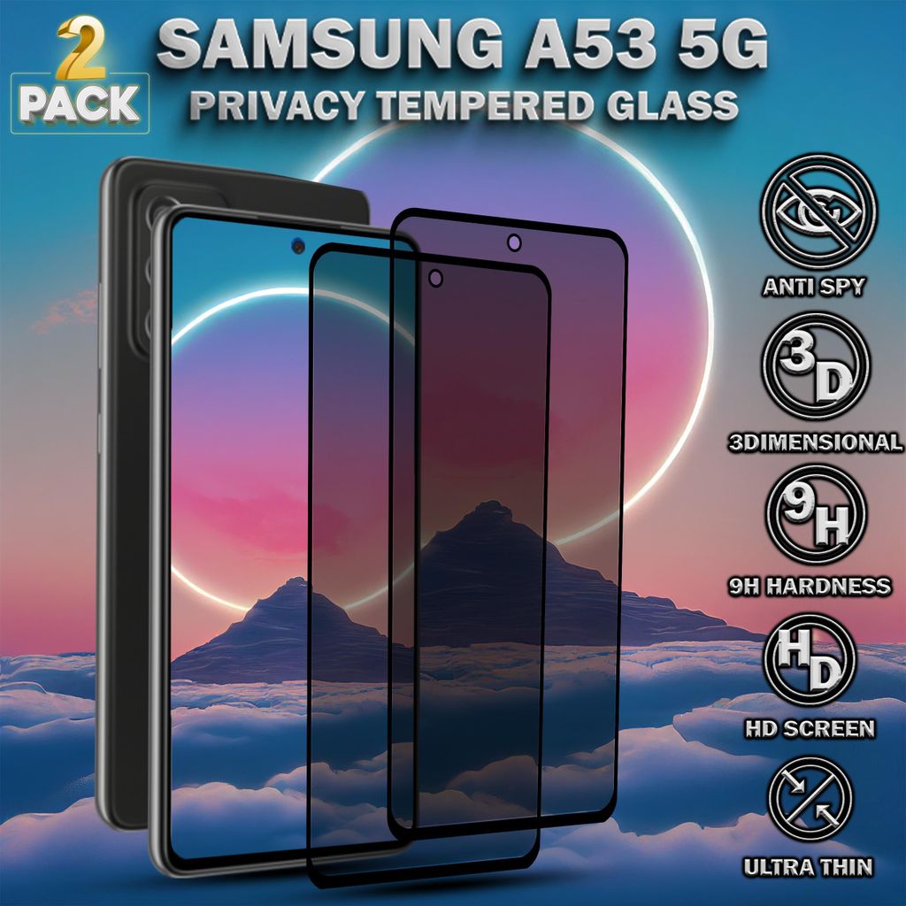 2-Pack Samsung A53 (5G) Displayschutzfolie Privacy - Produktbild 