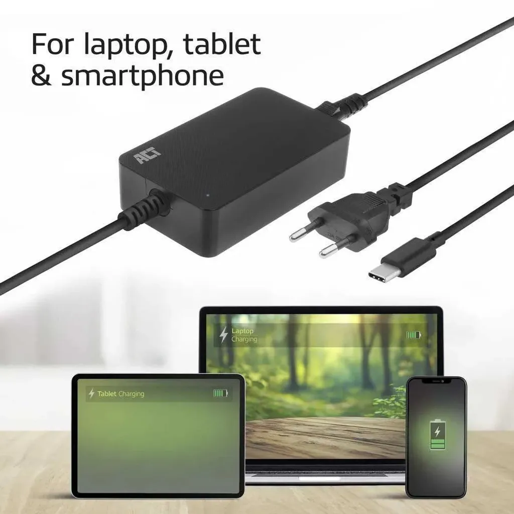 Chargeur PC portable 65W USB-C compact et puissant modèle extra plat - 20