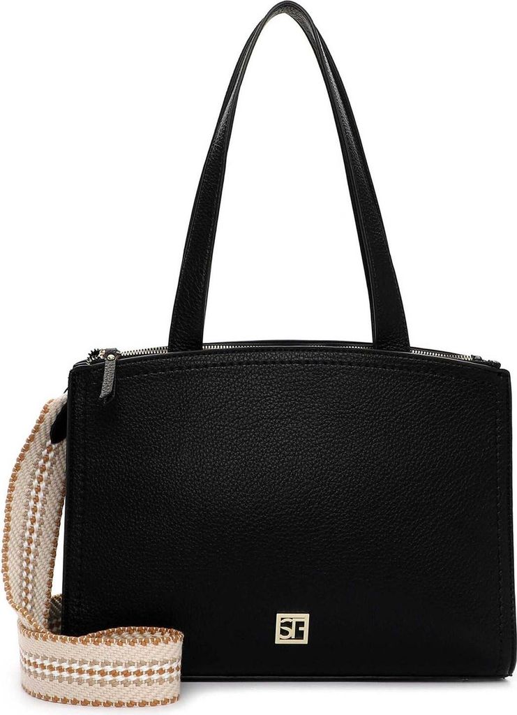 SURI FREY Shopper Schultertasche Amey Cityshopper Black schwarz
