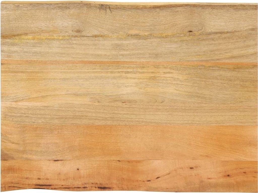 (Robust Möbel)Tischplatte - elegantes Design - Schreibtischplatte - mit Baumkante 80x60x2,5cm Massivholz Mango DE816754 - Tischplatten