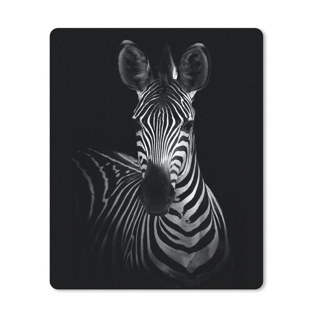MuchoWow Mauspad Mousepad Zebra - Schwarz - Weiß - Tiere 19x23 cm - Mousepads - Maus Mat - Pad - Mausunterlage - Mauspads - Spielen