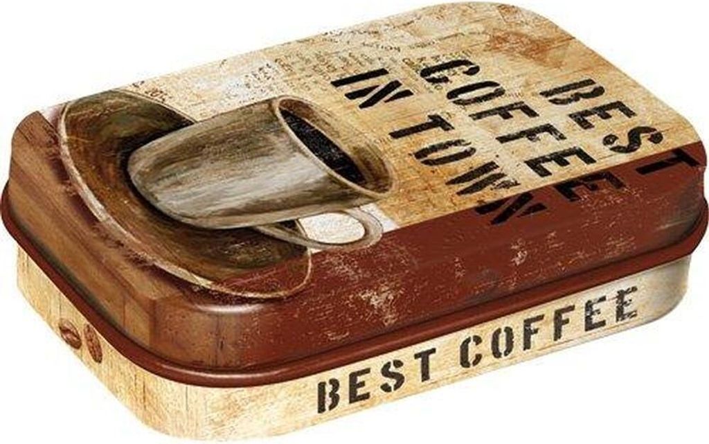 Nostalgic-Art - Pillendose - Coffee & Chocolate - Best Coffee in Town
