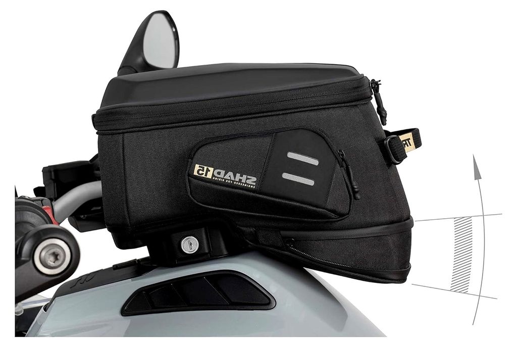 Click System Tankrucksack Terra TR15CL, Schwarz/Weiß