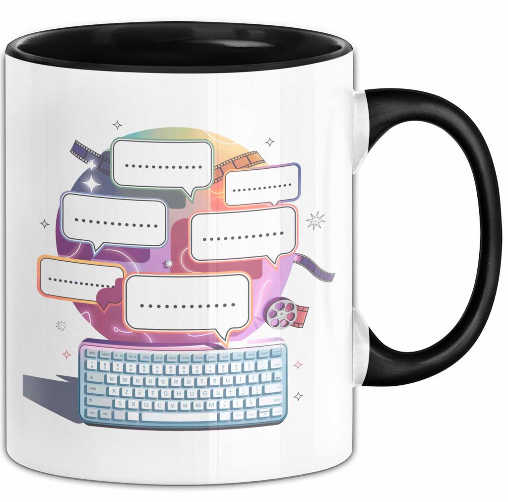 Drehbuchautor Tasse Geschenk Lustige Geschenkidee Spruch Für Geschichten Kreative (Schwarz)