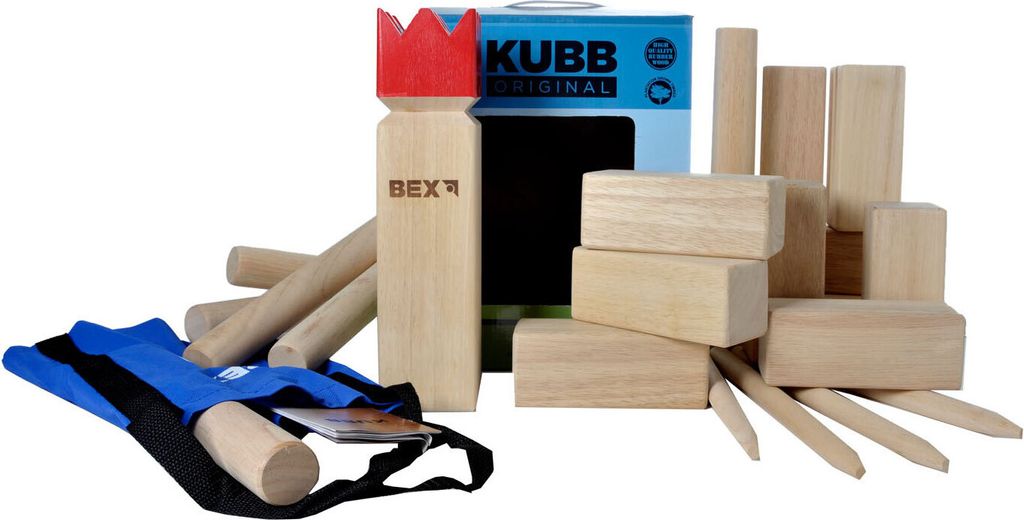 Bex Kubb Viking Original Gummiholz - Red King Produktbild 18